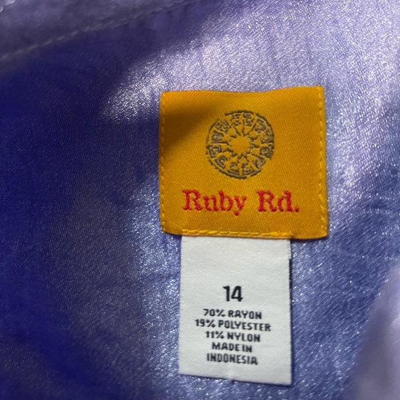 Rudy Rd. Purple and Gren Metallic Blouses - Picture 7 of 9